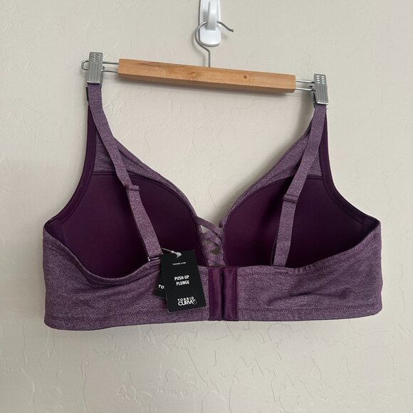 NWT Torrid Push-Up Plunge Bra 40D Purple Heather - Picture 6 of 9